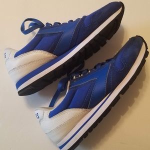 Brooks Men's Blue Suede Retro Casual Running Shoes